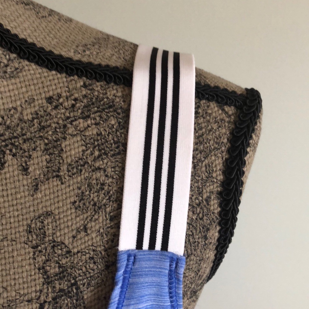 Adidas Sports X Back Tank Top - Medium Blue Sz X-Large - Picture 3 of 8